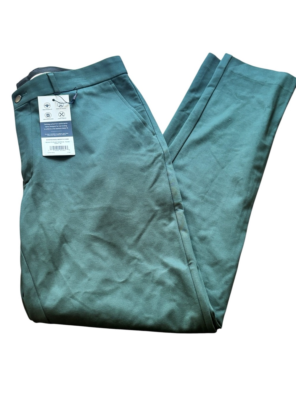 New with tags State and Liberty Athletic Suit Pants in Hunter Green